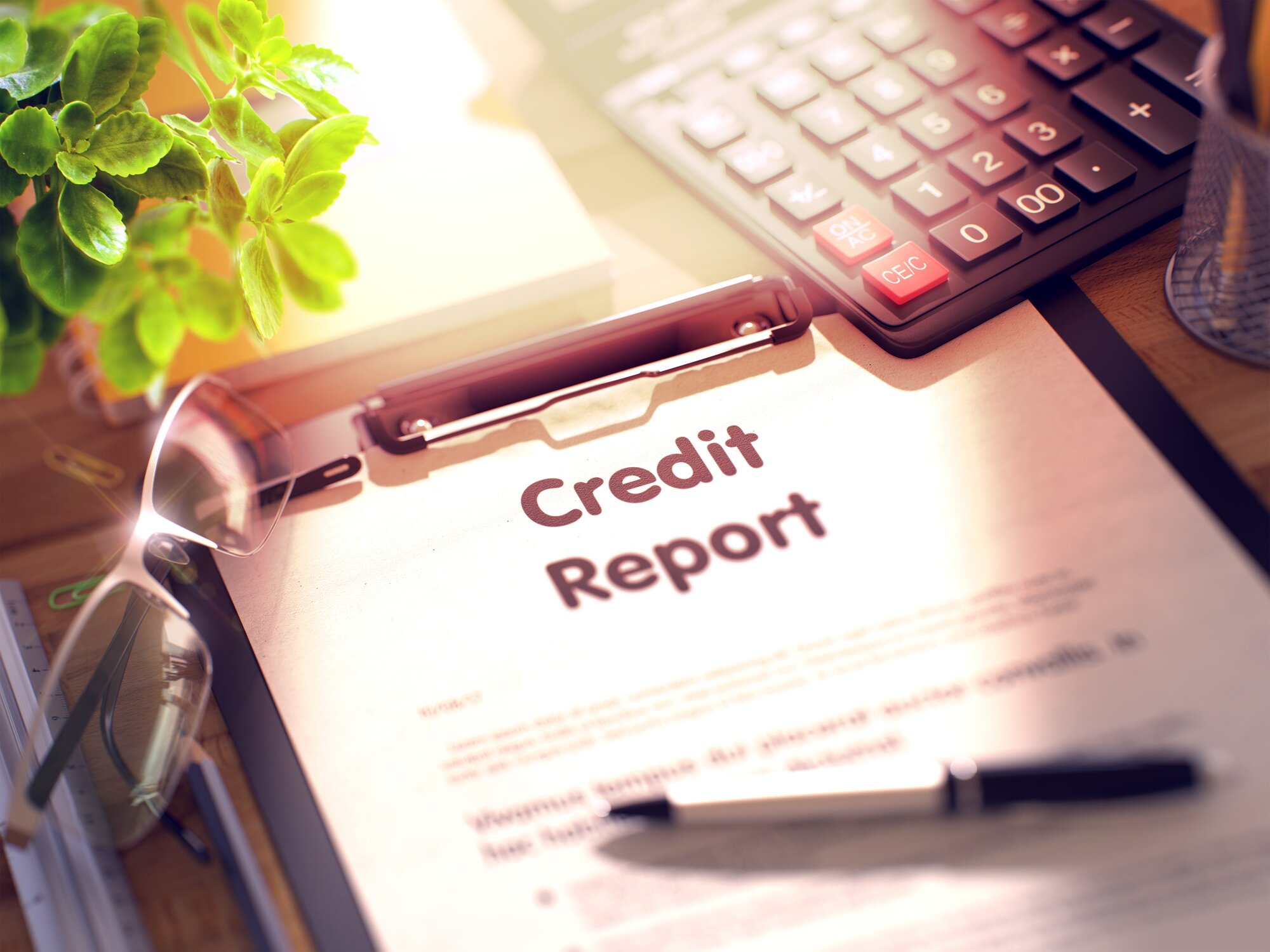 credit report with credit score